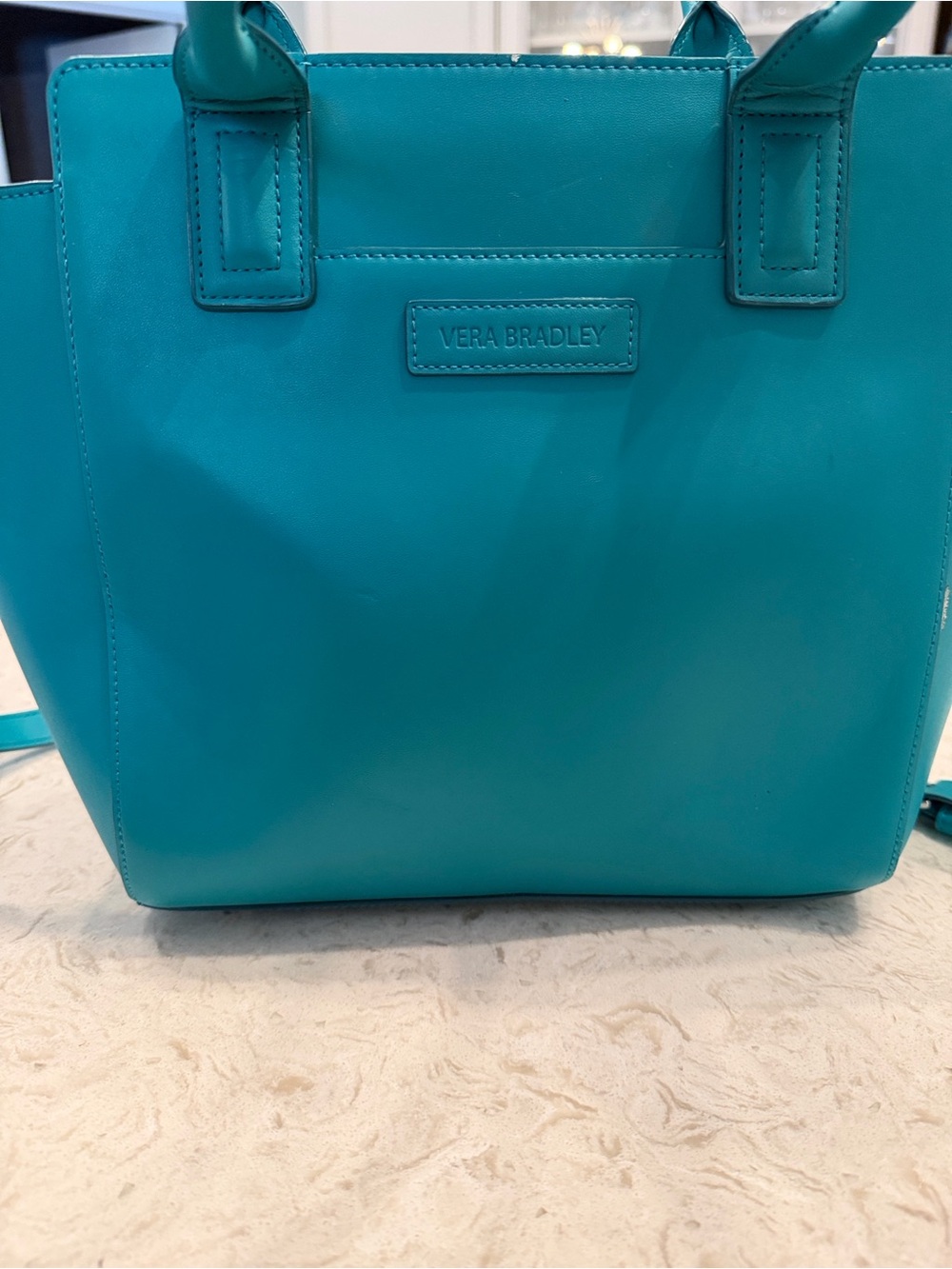 Vera Bradley Turquoise Leather Tote